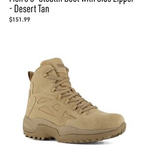 Reebok Tan Tactical Boots with Durable Sole